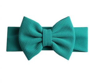 Emma Bow Headwrap - Teal - Adassa Rose