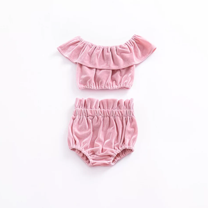 Addison Crop Top Set - Adassa Rose