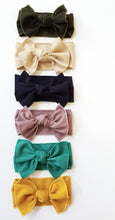 Load image into Gallery viewer, Ella Knotted Bow Headwrap - Adassa Rose