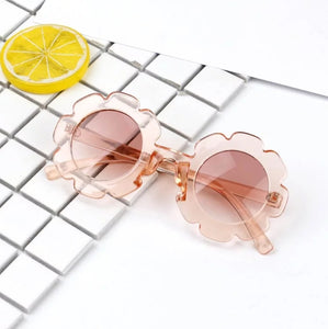 Flower Sunnies Kids Sunglasses | Clear Blush - Adassa Rose