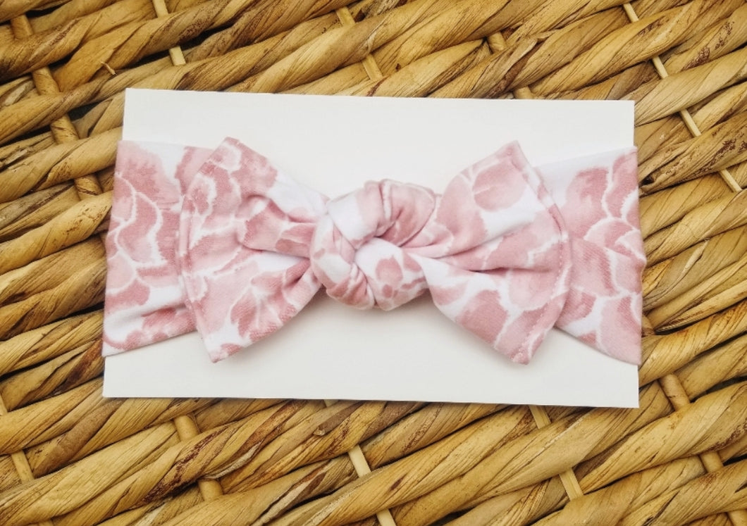 Antique Rose Bow Headwrap - Adassa Rose
