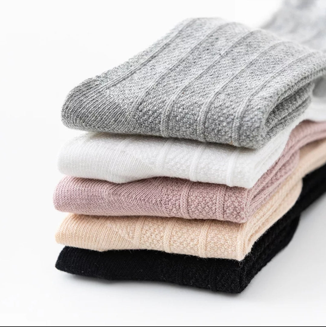 Ruffle Knee High Socks - Adassa Rose