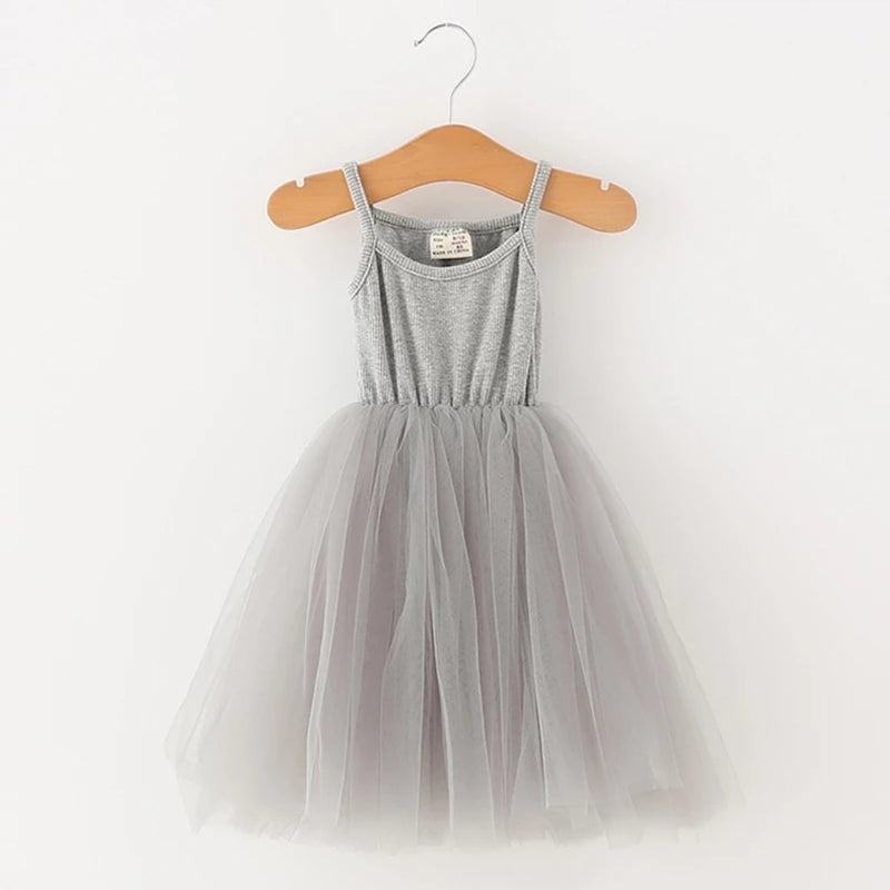 Lilyana Tutu Dress Girl | Gray - Adassa Rose