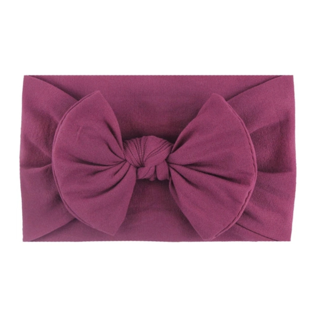 Classic Knot Headband Plum