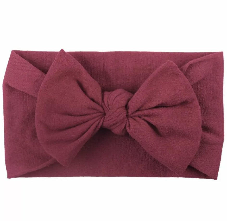 Classic Knot Headband Cranberry