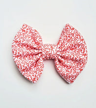 Load image into Gallery viewer, Love And Hearts Bow Or Headband Valentine&#39;s Day Bow